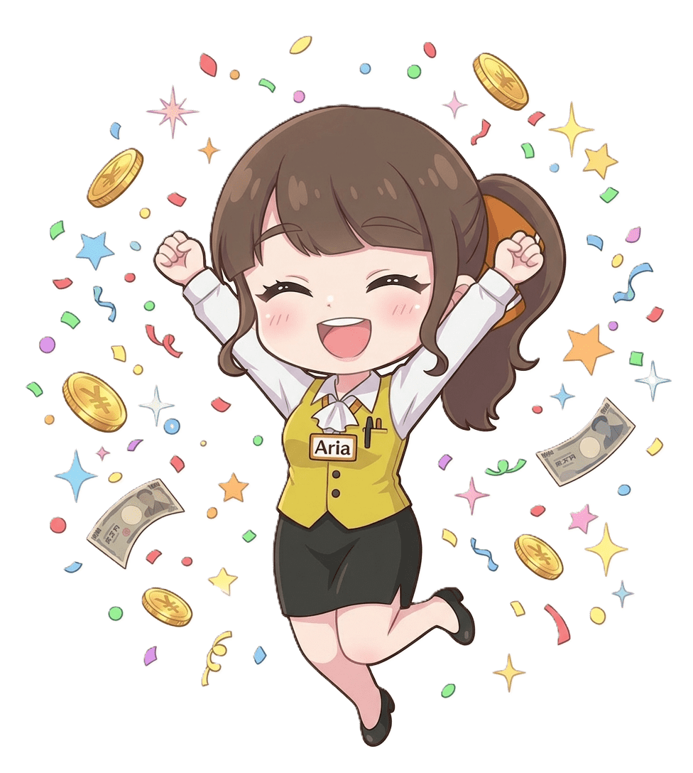 アリアちゃん（お祝いポーズ）